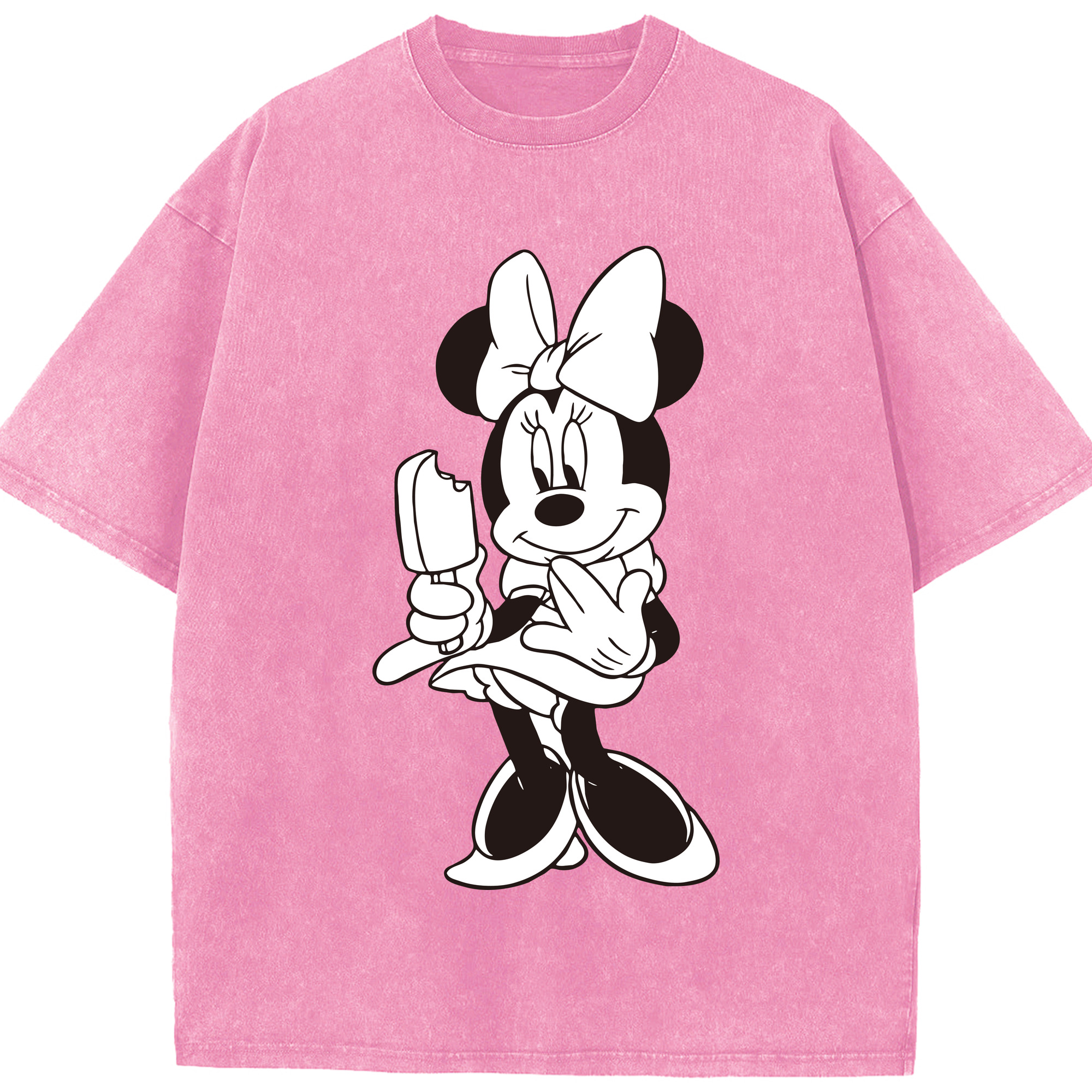 （画像用） ミッキーマウス Mickey Mouse 綿100% ヴィンテージ風 半袖Tシャツ（フロントプリント）